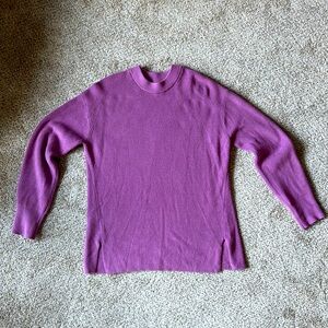 Lululemon Merino Wool Blend Ribbed Crewneck Sweater, Size 8